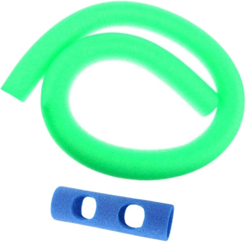 Green Blue Pool Noodles Flexible Swim Buoyancy Sticks Outdoor Water Game Toy - Image 1